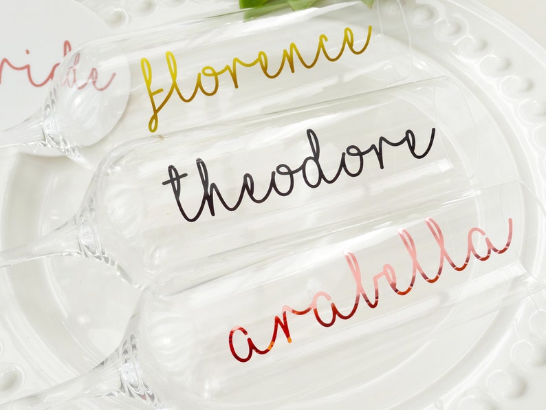 Handwritten Decal Name Sticker Vinyl Name Rose Gold Etsy