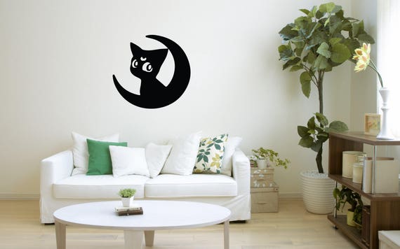 sailor moon anime wall decal wall decals anime wall art | etsy