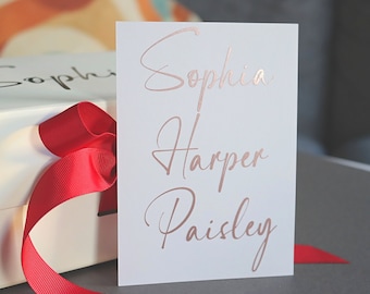 Personalised Name Vinyl Decal: Calligraphy Wedding Decor