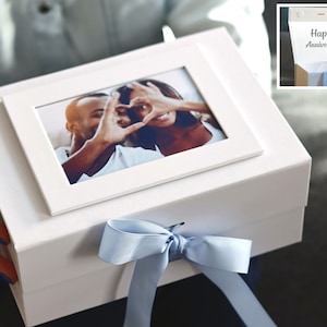 Personalized Photo Gift Box: Magnetic Keepsake Box