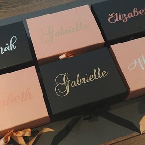 Geschenkdoos, voorstel bruidsmeisje, gepersonaliseerde doos, cadeau bruidsmeisje, bruiloft, roségouden gunst, verjaardagscadeau, babyshower, vrijgezellenfeest