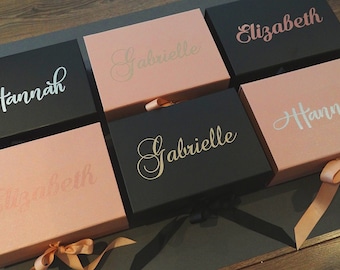 Gift Box, Bridesmaid Proposal, Personalized Box, Bridesmaid Gift, Wedding, Rose Gold Favour, Birthday Gift, Baby Shower, Bachelorette Gift
