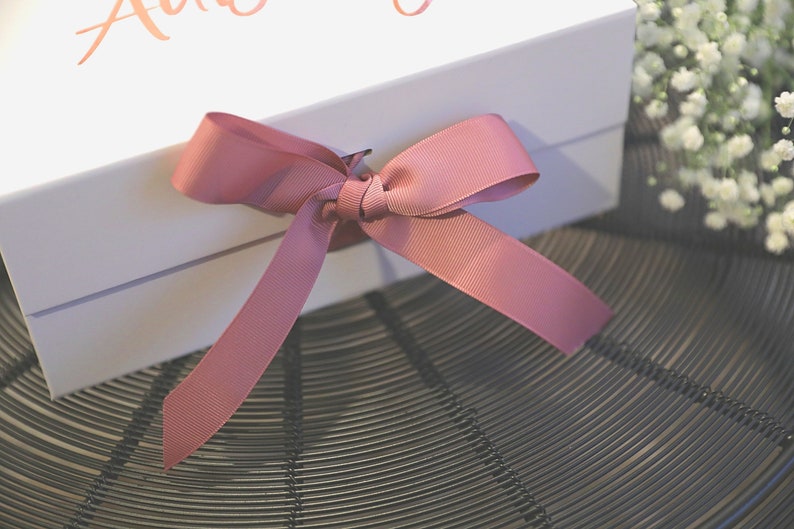 Happy Birthday Custom Gift Box With Lid, Personalised Present For Her, Bridesmaid Proposal Box, Magnetic Gift Box, Customized Gift image 10