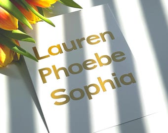 Custom Vinyl Lettering | Name Stickers for Glasses, Favors, Gift Tags | Personalised Waterproof Labels
