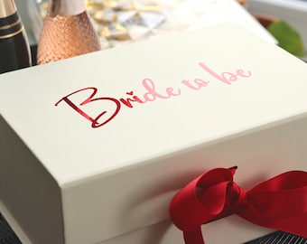 Personalised Bride To Be Vinyl Decal: Hen Party Gift Box Sticker