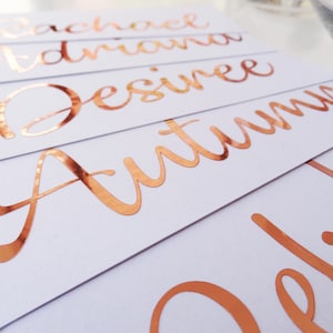 Hochzeit Aufkleber, Vinyl Name Aufkleber, Kupfer Aufkleber, Becher Aufkleber, Weinglas Aufkleber, Wasserflasche Name, Benutzerdefiniertes Wort Aufkleber, Hen Party