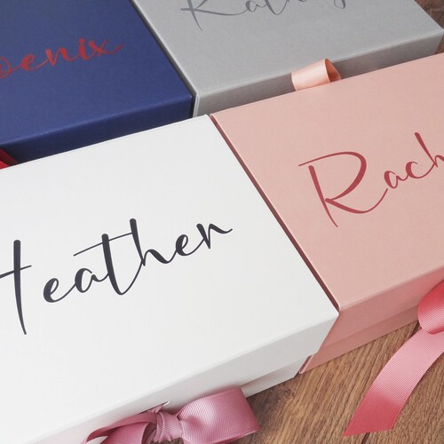 Gift Box With Lid Bridesmaid Proposal Wedding Gift Box UK Etsy UK