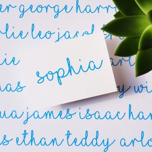 Vinylnaamlabels, gepersonaliseerde tags, aangepaste trouwstickers, handgeschreven sticker