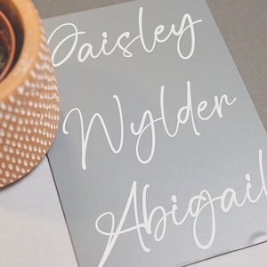 Vinylstickers bruiloftsdecoratie, gepersonaliseerde naamstickers voor evenementen, feestbrillen, enveloppen, cadeauzakjes