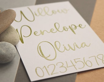 Personalisierte Kalligraphie Name Aufkleber: Individueller Vinyl Aufkleber