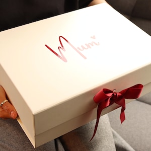 Scatola regalo per la festa della mamma, regalo di compleanno per la mamma, scatola regalo per le donne, scatola regalo personalizzata con coperchio, grande scatola regalo, scatola regalo di buon compleanno