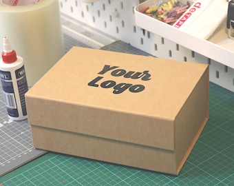 Personalized Logo Gift Box, Branded Packaging with Lid
