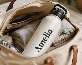 Pegatinas personalizadas para botellas de agua - Vinilos impermeables - Etiquetas para botellas de gimnasio