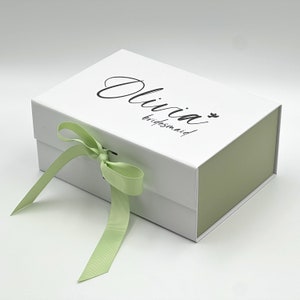 Personalised Wedding Gift Box, Bridesmaid Proposal Box, Calligraphy Keepsake Box, Empty Gift Box