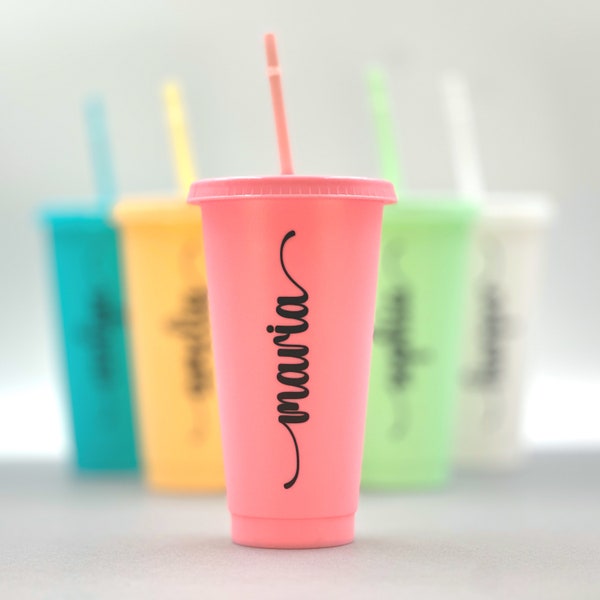 Personalized Plastic Cup, Custom Cold Cup, Birthday Party Drinkware, Plastic Drinkware, Party Favors