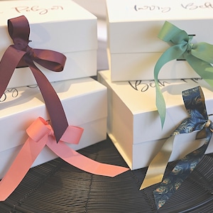 Personalised Magnetic Closure Gift Box with Ribbon