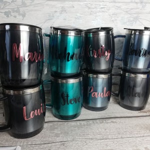 Personalised Name Vinyl Decal: Custom Tumbler Sticker