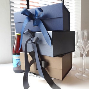 Geschenkdozen met deksel, A5-formaat, trouwbedankje, cadeau voor hem, geschenk bruidegom, mooie geschenkdoos, cadeau voor mannen, geschenkpakketdoos, magnetische dekseldoos