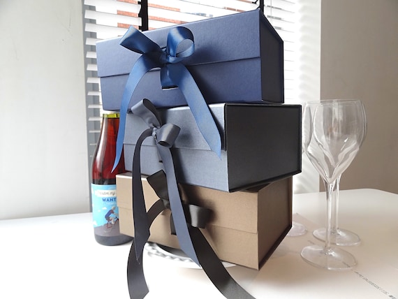 Paquete De 5 Cajas De Regalo Grandes Con Tapas De 13 X 9 X 4 Pulgadas