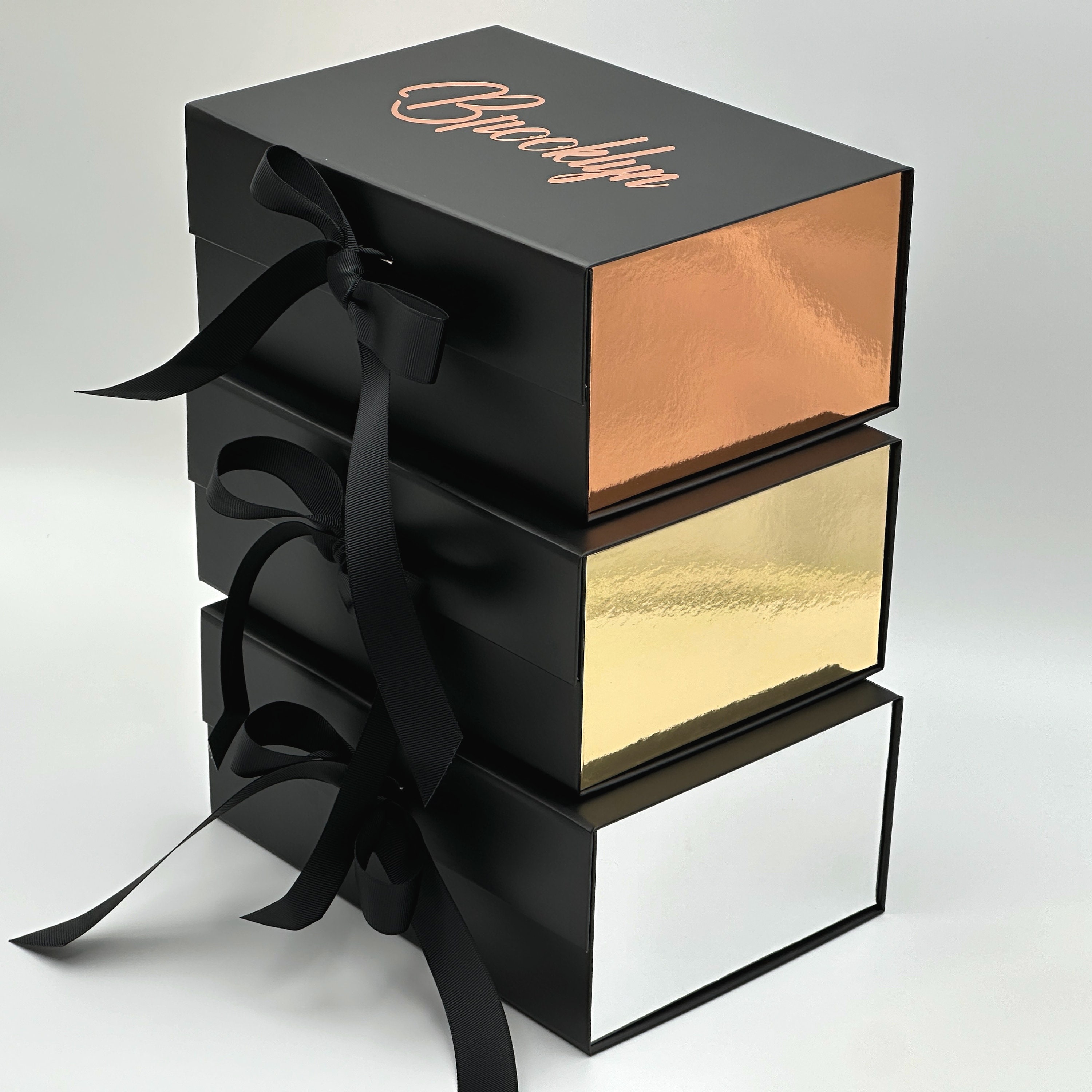 Birthday Gift Box With Lid, Ribbon & Message - Etsy Israel