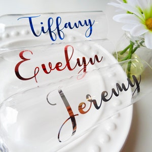 Sticker champagnefluit roségoud, stickers geschenkdoos, trouwbedankje, wijnglas gepersonaliseerd, vrijgezellenfeest, vinylstickers, sticker waterfles