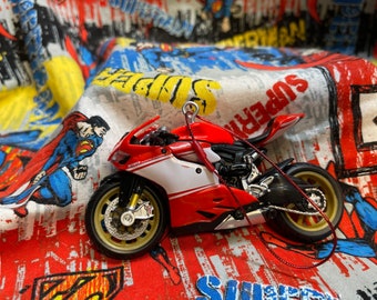 Ducati Superleggera Motorcycle Ornament / Fan pull   Ornament loop included