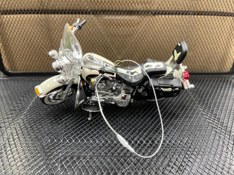 Custom Made Harley Davidson Motorcycle Ornament / Fan Pull Ornament