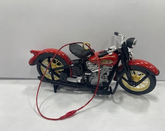 Ornement de moto Knucklehead Harley Davidson 1936 sur mesure/boucle d'ornement de traction de ventilateur incluse