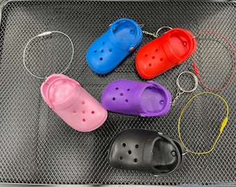 Custom Mini Crocs  Croc Ornament / Keychain  Ornament loop and  Keychain included.