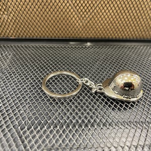 Custom Metal Hard Hat Ornament / Keychain chain . Ornament loop and Keychain included.