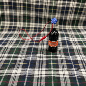 Custom Nitrous Oxide bottle Ornament / Keychain Ornament loop and Keychain included.