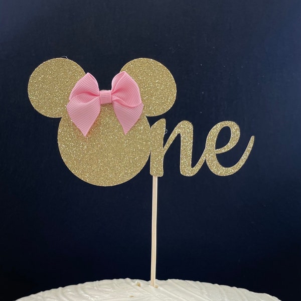 Minnie Cake Topper,  Minnie 1st Birthday, Minnie Decorations,   Photo Prop, Smash Cake