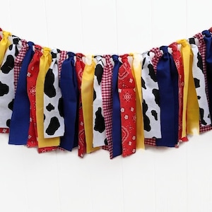 Toy Story Garland,   Toy Story Birthday Decorations, Photo Prop Woody and Jessie Toy Story  Smash Cake Decor, Toy Story Fabric Garland