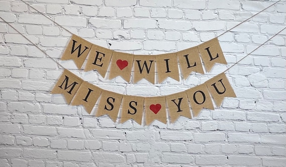Ghirlanda "We Will Miss You" Con Bandiere Triangolari – Decorazioni Per Feste Di Addio, Pensionamento E Laurea (Blu)