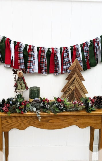 1. Geburtstag Banner Für Hochstuhl – Weihnachts-Deko In Grün & Rot Aus Jute | Baby-Party-Dekoration