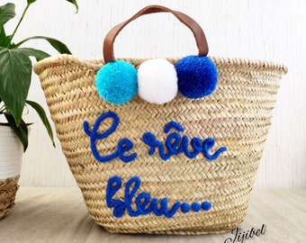 XL size personalized wicker basket