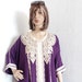 Purple Moroccan Kaftan Vintage Kaftan Embroidery Dresses image 0