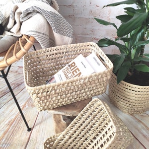 Practical, functional and decorative wicker storage basket image 5