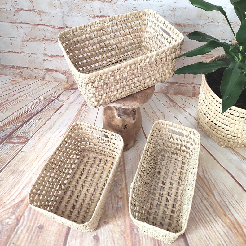 Panier de rangement en osier pratique, fonctionnel et décoratif imagem 3