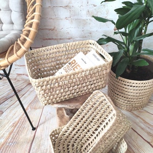 Practical, functional and decorative wicker storage basket