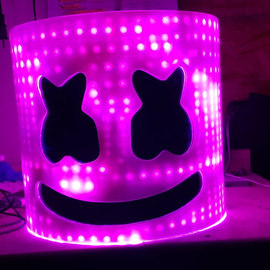 Marshmello helmet led Heavy Duty Comes with two 10000 Etsy