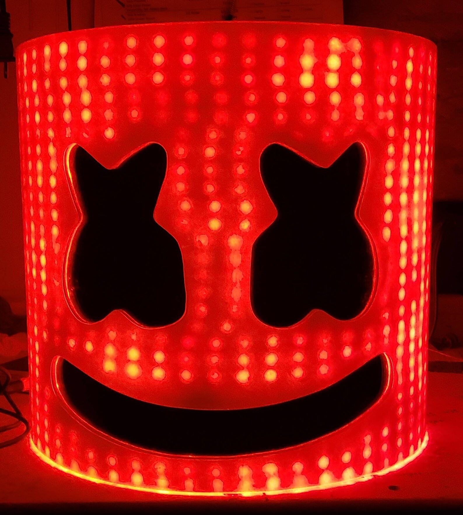 Marshmello helmet led Heavy Duty Etsy