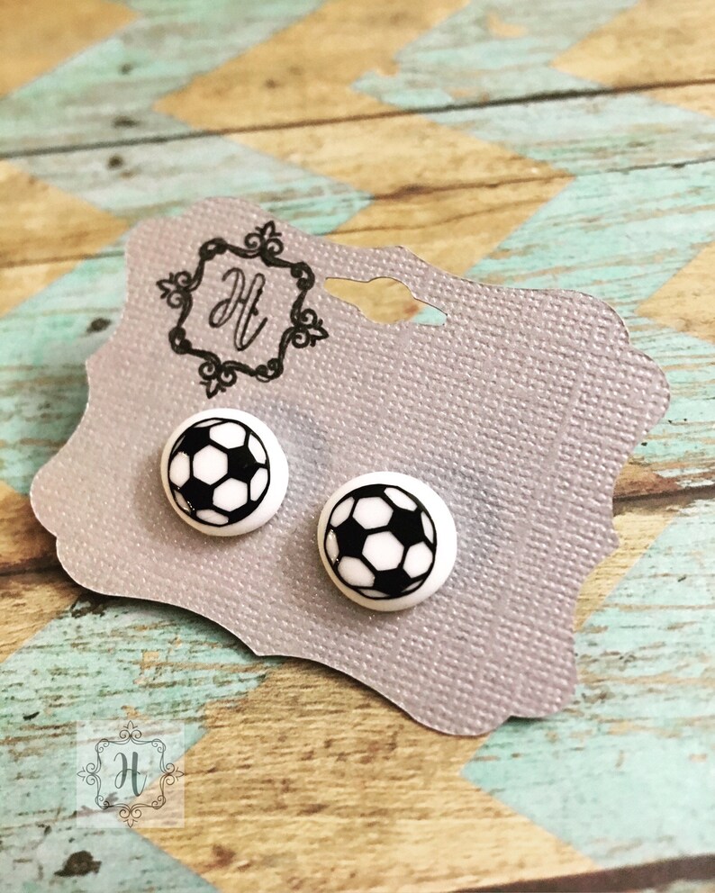 Soccer Earrings Soccer Jewelry Soccer Accessories Soccer Etsy