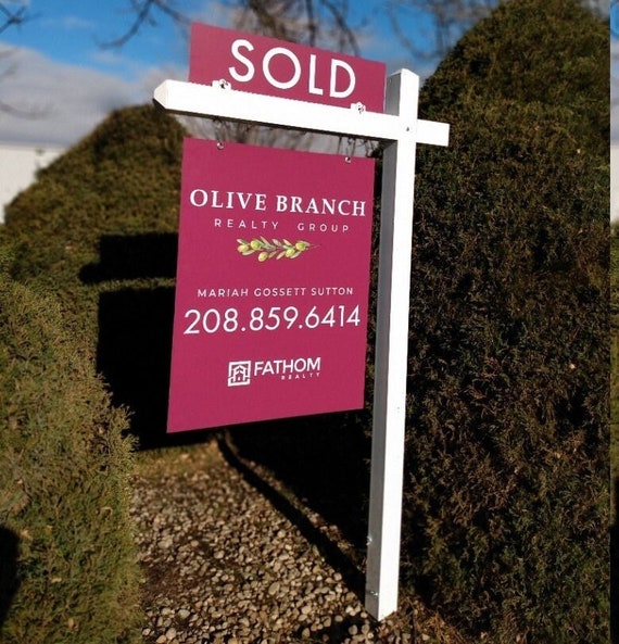 CUSTOM Real Estate SIGN PANEL Using Your Design Custom for Etsy