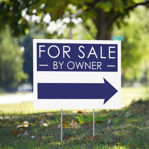 3-Pack Open House Directional Real Estate Yard Sign With Wire H Frames