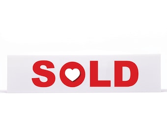 Real Estate Sign Rider - SOLD - Cute and Unique Sign Topper