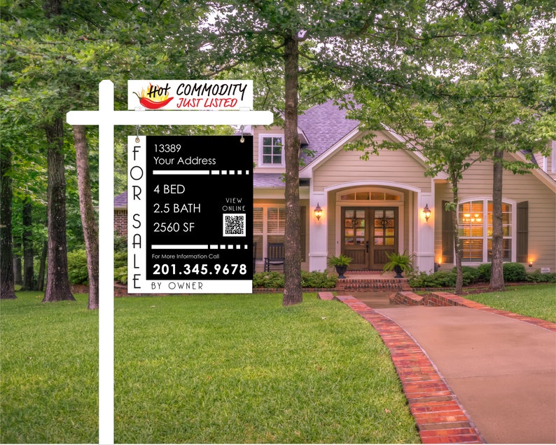 Real Estate Sign Coming Soon Just Listed Home for Sale Etsy