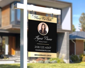 Custom Metal Realtor Sign | Personalized Real Estate Yard Sign