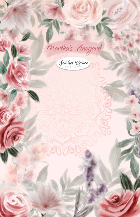 Watercolor Flowers Clipart Pink Flowers Watercolor Art Etsy