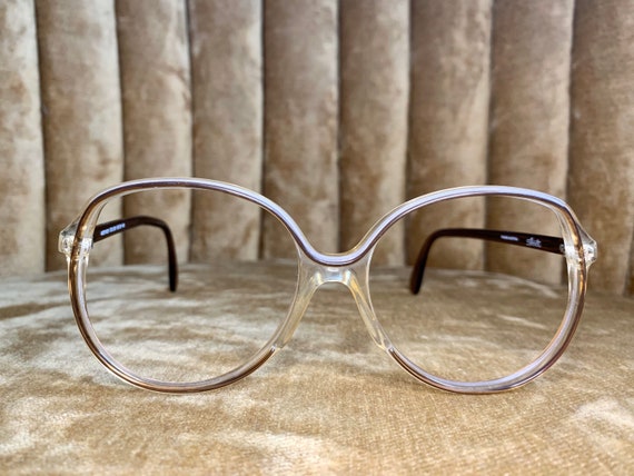 Vintage 70’s Silhouette Brown and Cream Glasses Fr
